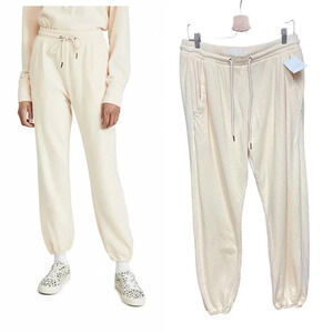 Citizens Of Humanity Laila Casual Fleece Pants Joggers Twilight Cream Size Large